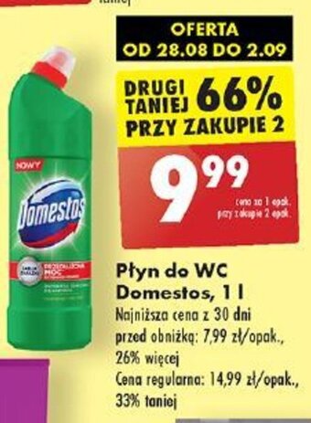 Biedronka Płyn do WC Domestos 1l oferta