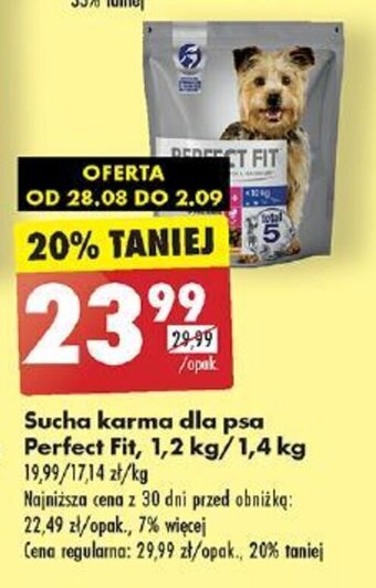 Biedronka Sucha karma dla psa Perfect Fit 1,2 kg/1,4 kg oferta