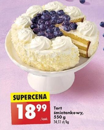 Biedronka Tort śmietankowy 550g oferta