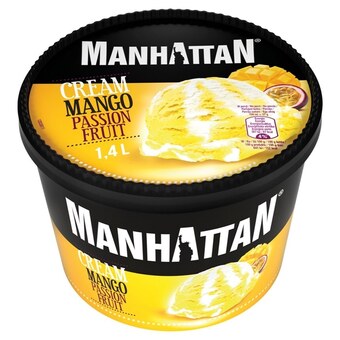 Lidl Manhattan lody ze śmietanką i sorbet mango-marakuja 1400 ml oferta