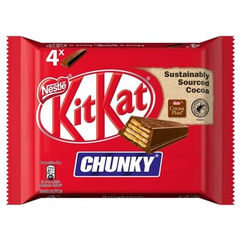 Kitkat chunky paluszek waflowy w mlecznej czekoladzie 160 g (4 x 40 g)