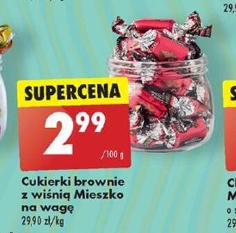 Biedronka Cukierki brownie z wiśnią Mieszko 100g oferta