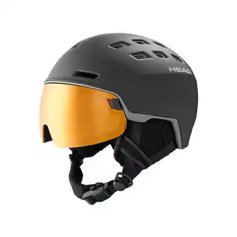 Decathlon Kask z przyłbicą szybą head radar pola black polaryzacja 2020 oferta