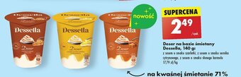 Biedronka Deser na bazie śmietany z sosem o smaku szarlotki oferta