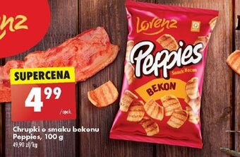 Biedronka Chrupki o smaku bekonu Peppies 100 g oferta