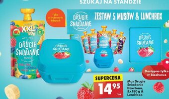 Biedronka Mus Drugie Śniadanie Dawtona 5x180 g oraz Lunchbox oferta