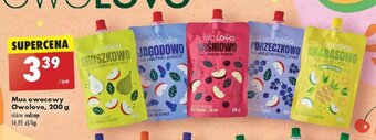Biedronka Mus owocowy Owolovo 200 g oferta