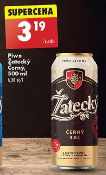 Biedronka Piwo Žatecký Černý 500 ml oferta