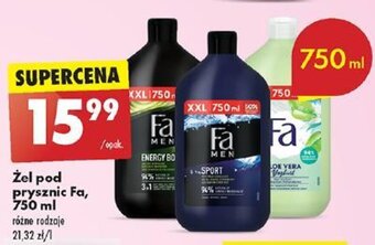Biedronka Żel pod prysznic Fa 750 ml oferta