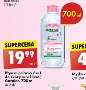 Biedronka Płyn micelarny 3w1 do skóry wrażliwej Garnier 700 ml oferta