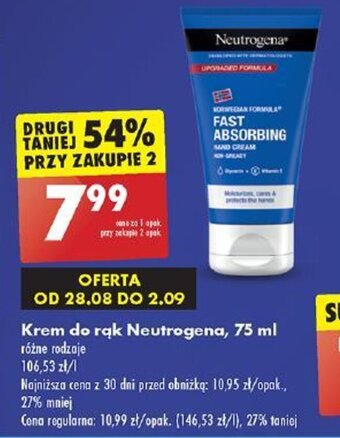 Biedronka Krem do rąk Neutrogena 75 ml oferta