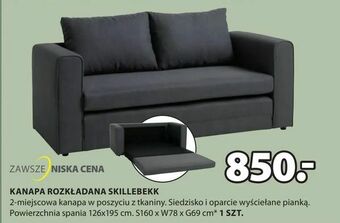 JYSK Kanapa rozkładana skillebekk oferta