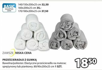 JYSK Prześcieradło z gumką oferta