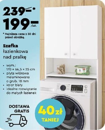 Biedronka Szafka łazienkowa nad pralkę oferta