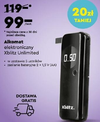Biedronka Alkomat elektroniczny Xblitz Unlimited oferta