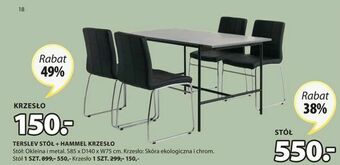 JYSK Terslev stół oferta