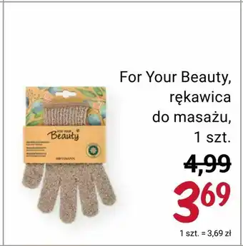 Rossmann For Your Beauty, rękawica do masażu oferta