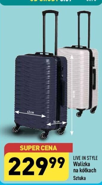 ALDI LIVE IN STYLE Walizka na kółkach oferta