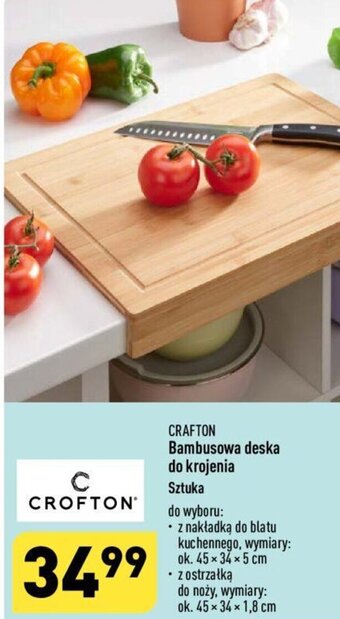ALDI CRAFTON Bambusowa deska do krojenia oferta