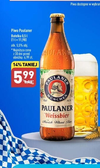 ALDI Piwo Paulaner 0,5 l oferta