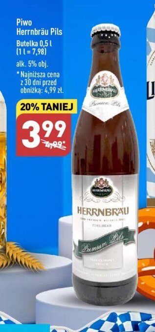ALDI Piwo Herrnbräu Pils 0,5 l oferta