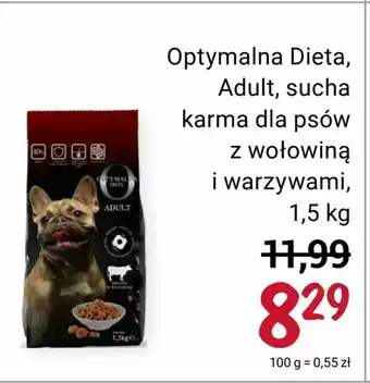 Rossmann Optymalna Dieta, Adult, sucha karma dla psów z wołowiną i warzywami oferta