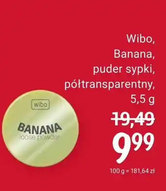 Rossmann Wibo, Banana, puder sypki, półtransparentny 5,5 g oferta