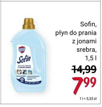 Rossmann Sofin, płyn do prania z jonami srebra, 1,5 l oferta