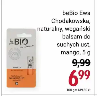 Rossmann Bebio ewa chodakowska, naturalny, wegański balsam do suchych ust, mango, 5 g oferta