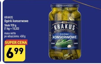 ALDI Ogórki konserwowe 920 g oferta