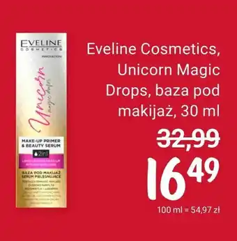 Rossmann Eveline Cosmetics, Unicorn Magic Drops, baza pod makijaż, 30 ml oferta