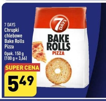 ALDI Chrupki chlebowe Bake Rolls Pizza 150 g oferta