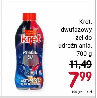 Rossmann Kret, dwufazowy żel do udrożniania, 700 g oferta