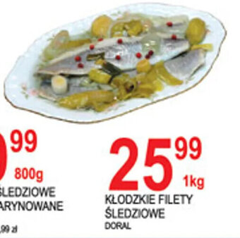 E.Leclerc KŁODZKIE FILETY ŚLEDZIOWE DORAL 1kg oferta