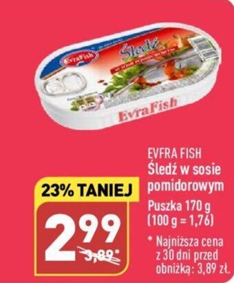 ALDI Śledź w sosie pomidorowym 170 g oferta