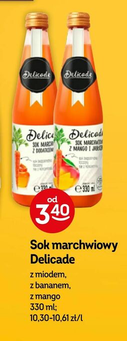 Żabka Sok marchwiowy Delicade oferta