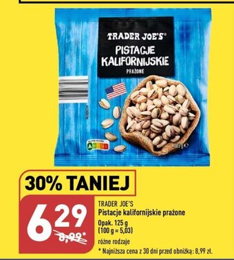 ALDI Pistacje kalifornijskie prażone Opak. 125 g oferta