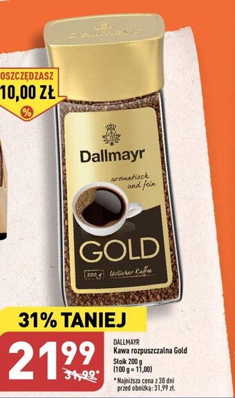 ALDI Kawa rozpuszczalna Gold 200 g oferta