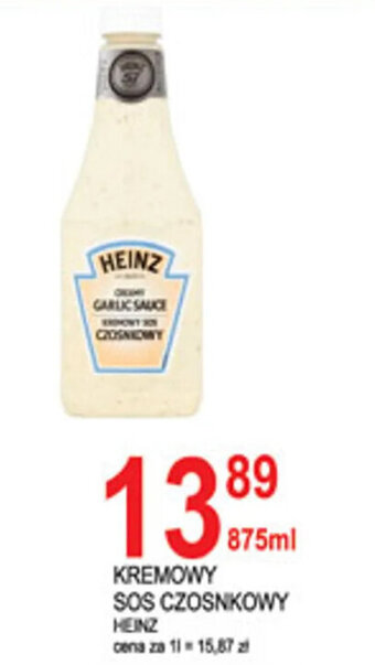 E.Leclerc KREMOWY SOS CZOSNKOWY HEINZ 875ml oferta
