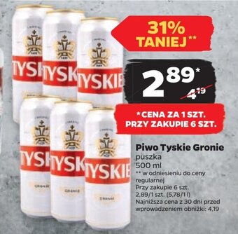 Netto Piwo Tyskie Gronie 500 ml oferta
