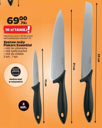 Netto Zestaw noży fiskars essential oferta