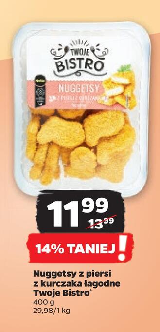 Netto Nuggetsy z piersi z kurczaka łagodne twoje bistro oferta
