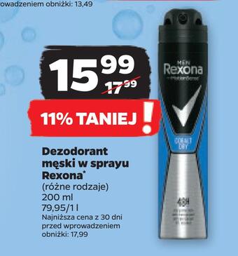 Netto Dezodorant męski w sprayu rexona oferta