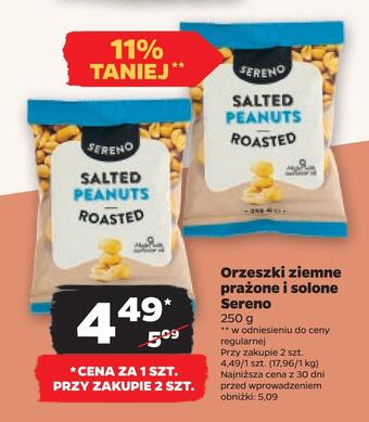 Netto Orzeszki ziemne prażone i solone sereno oferta