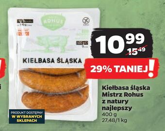 Netto Kiełbasa śląska mistrz rohus z natury najlepszy oferta