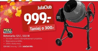 Jula Betoniarka meec tools oferta