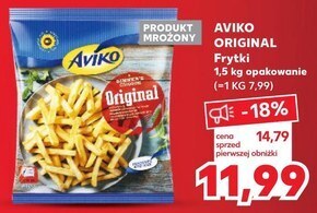 Kaufland Aviko original frytki proste 1500 g oferta