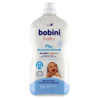 Rossmann Bobini baby płyn do prania ubranek do bieli i kolorów hypoalergiczny 1,8 l (25 prań) oferta