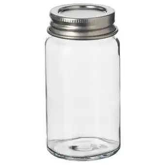 IKEA Guldfisk pojemnik na przyprawy, szkło bezbarwne/stal nierdz, 6 cl oferta