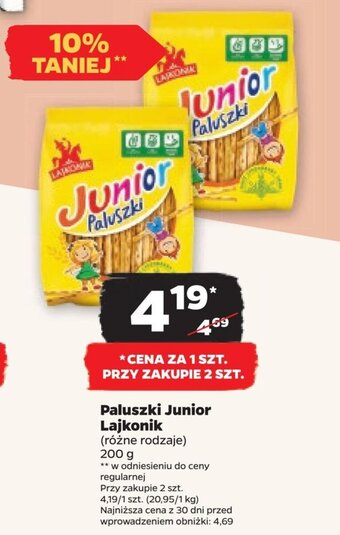 Paluszki Junior Lajkonik 200 g